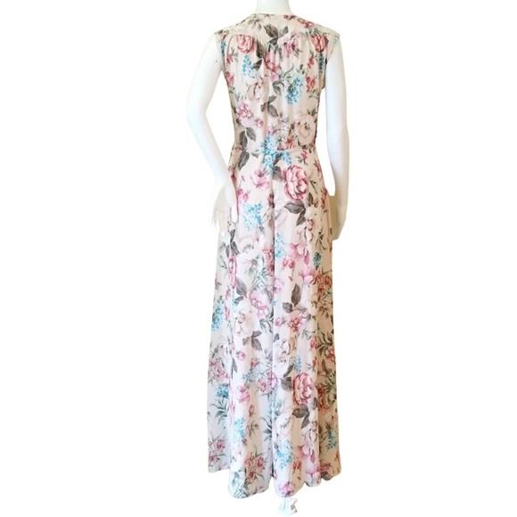 Yumi kim floral printed wrap long maxi dress swept away pink size Xs - Picture 3 of 10